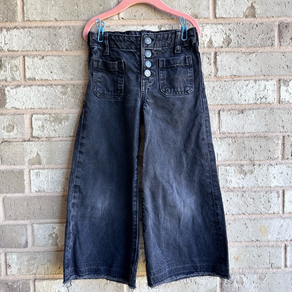 GAP Kids Black Wide-Leg Jeans